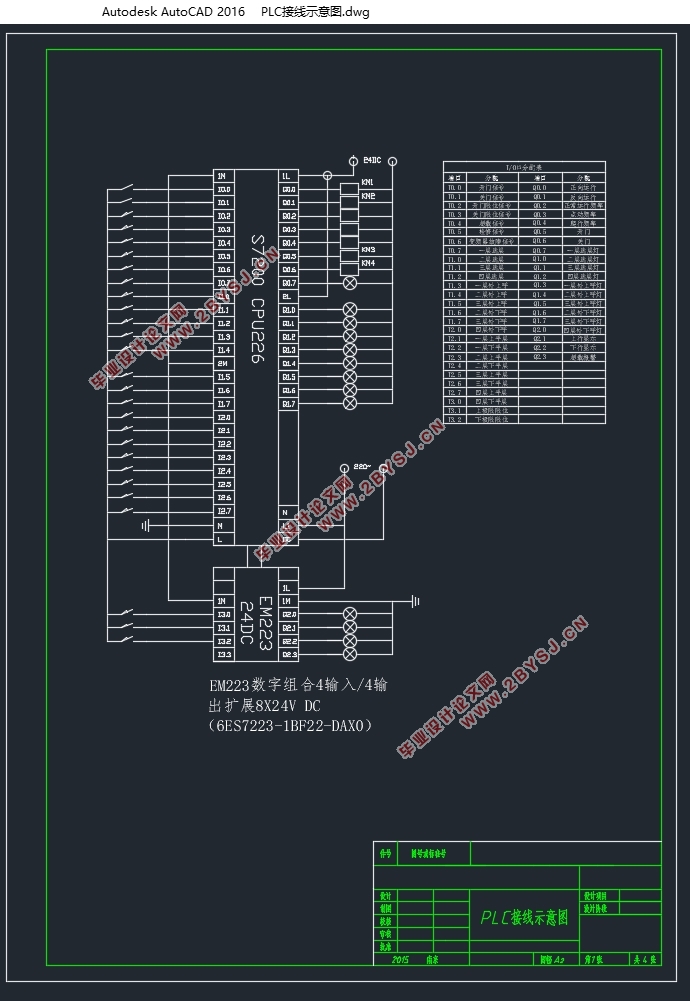 PLCĺѹˮϵͳ(CADͼ,PLC)