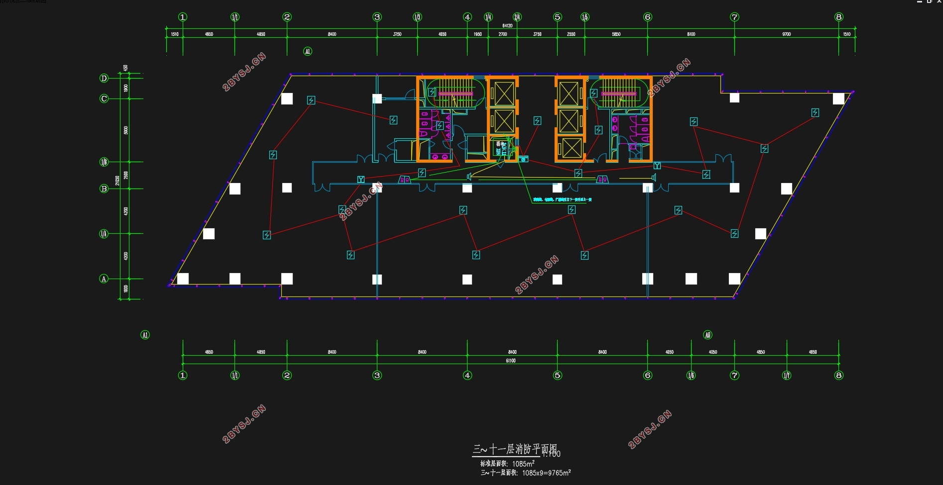 上海某大厦公共安全与综合布线设计(含CAD图)