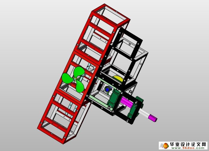 高架风扇助力喷药机设计农业机械含cad图solidworks三维