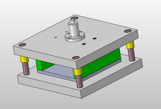 汽车减震器转向节托架冲压模具(含cad图,solidworks三维图)