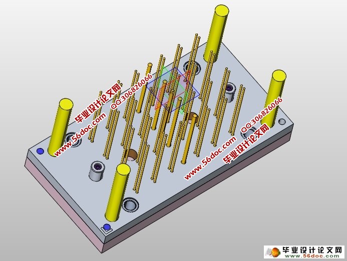 注射器推杆塑料模具设计与制造(含cad图,proe三维图)