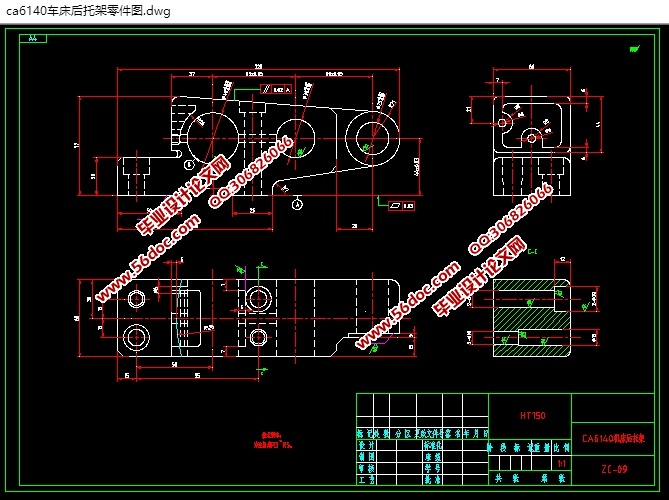 CA6140мܻеӹռϳо(CADͼ,տ)