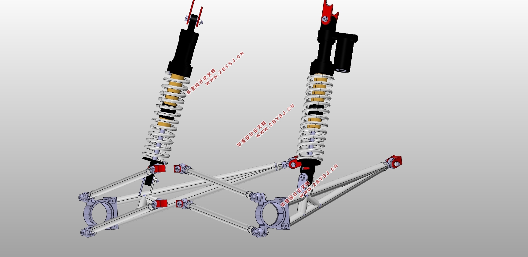 巴哈赛车悬架系统设计含cad零件装配图catia三维图ansysadams