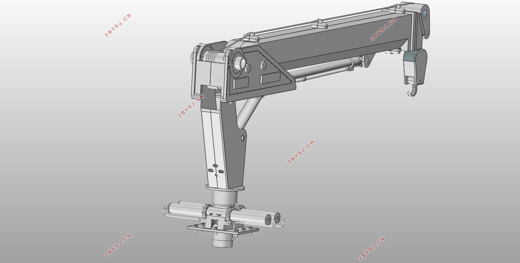 5吨随车吊臂(吊车起重设备)设计(含CAD零件装配图,UG三维图)