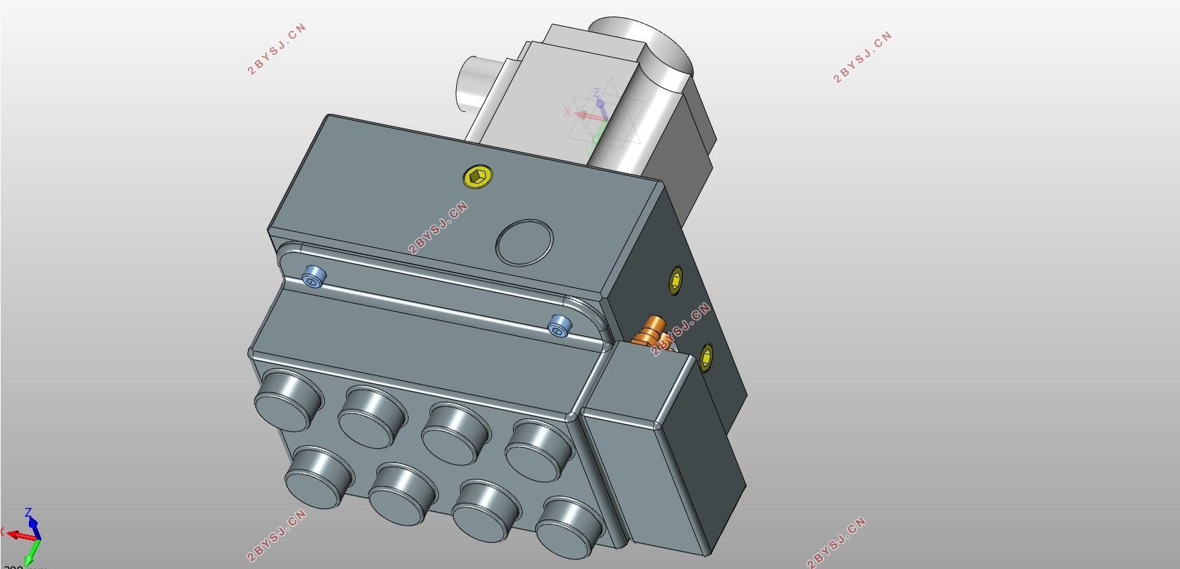 汽车ABS泵设计(含CAD装配图,STP三维图)