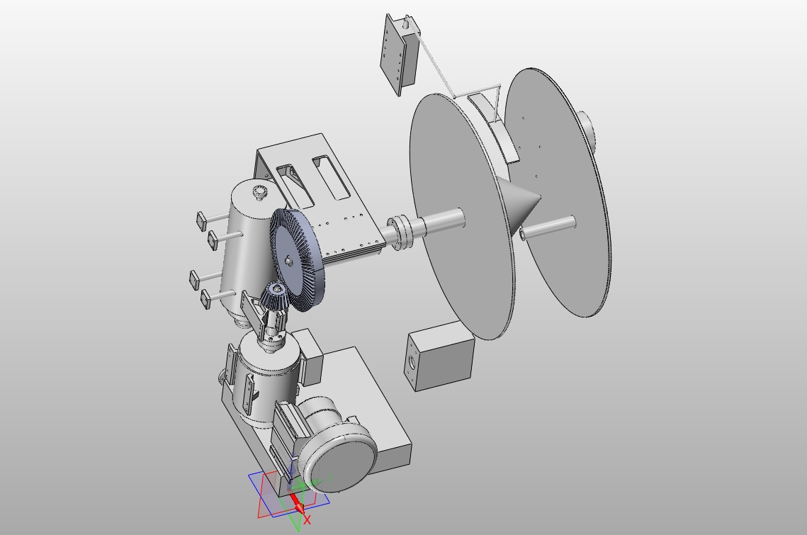 900mm���¹���Ч���»����(��CAXAͼ,SolidWorks��άͼ)